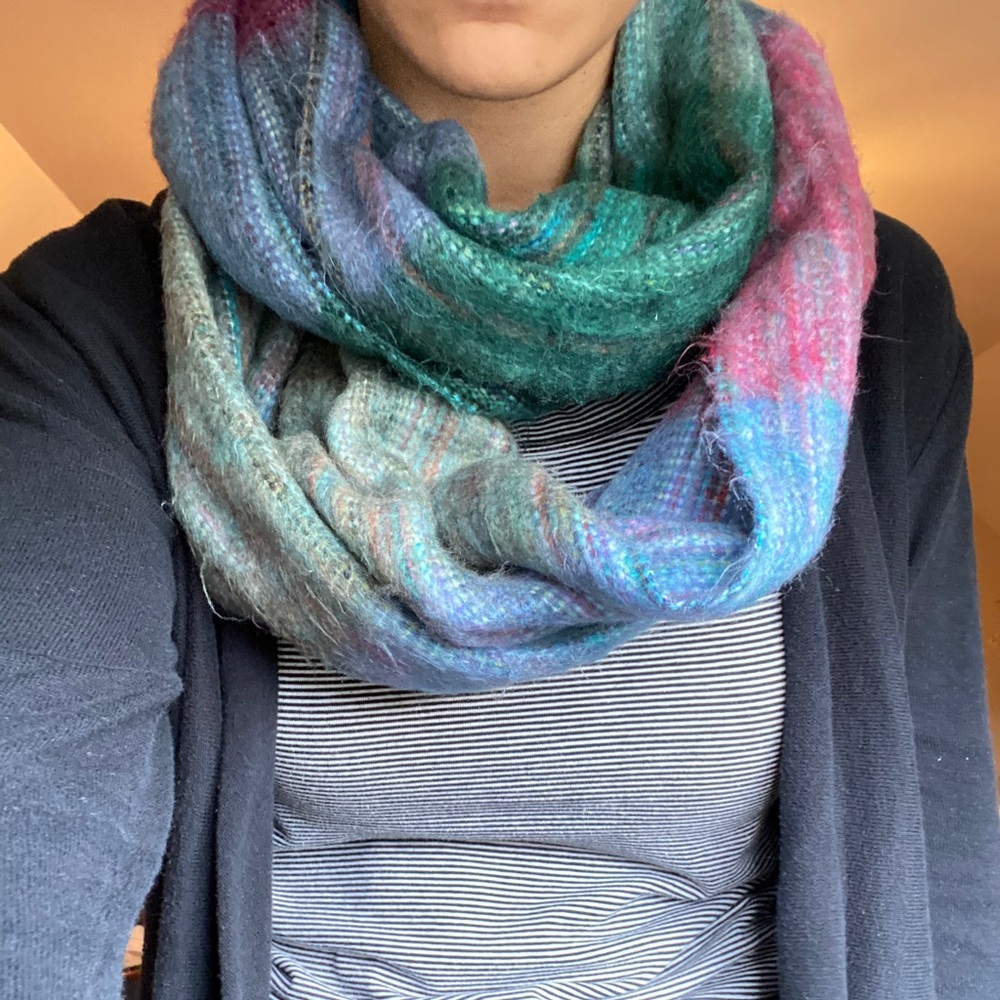 colorful infinity scarf